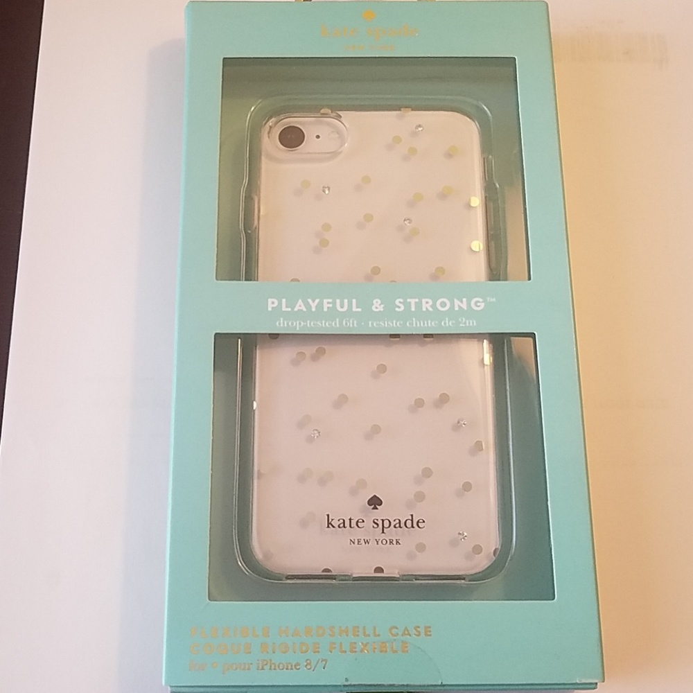 Kate Spade Hardshell Gold Gems for iPhone 8/7